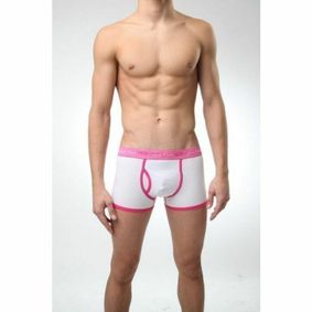 Фото Мужские трусы боксеры Calvin Klein 365 White Pink