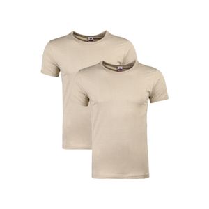 Фото Мужская футболка бежевая с круглым воротом. Набор 2 штуки QianBA QB52469