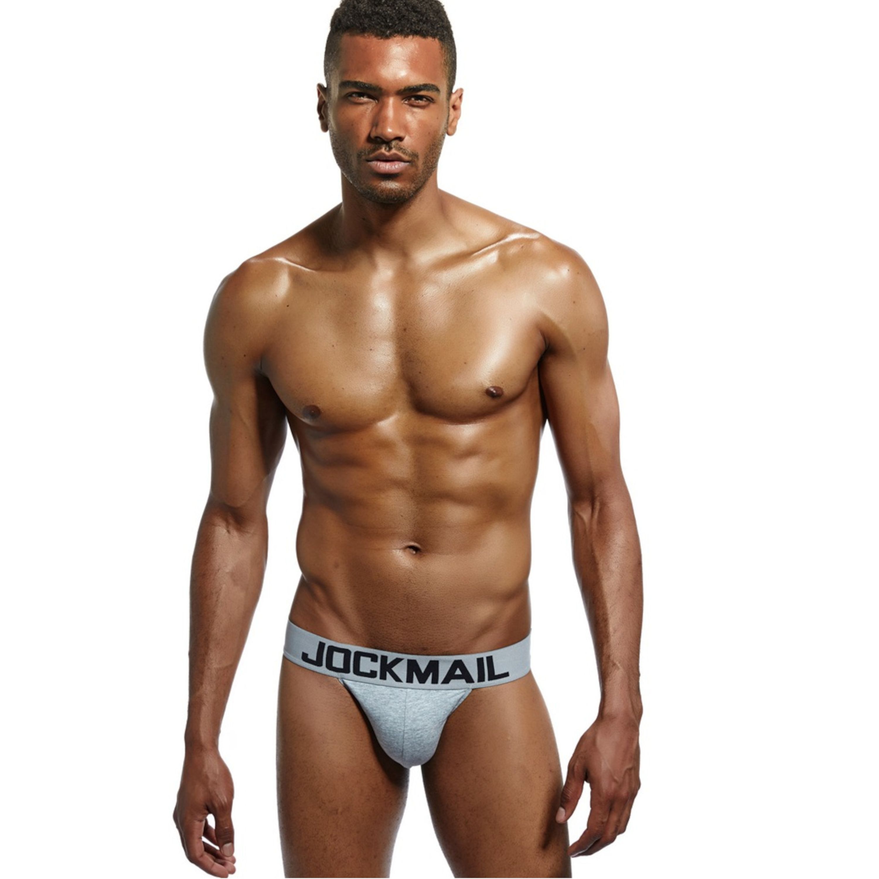 Мужские трусы танга серые JOCKMAIL JM3022-3 фото 1