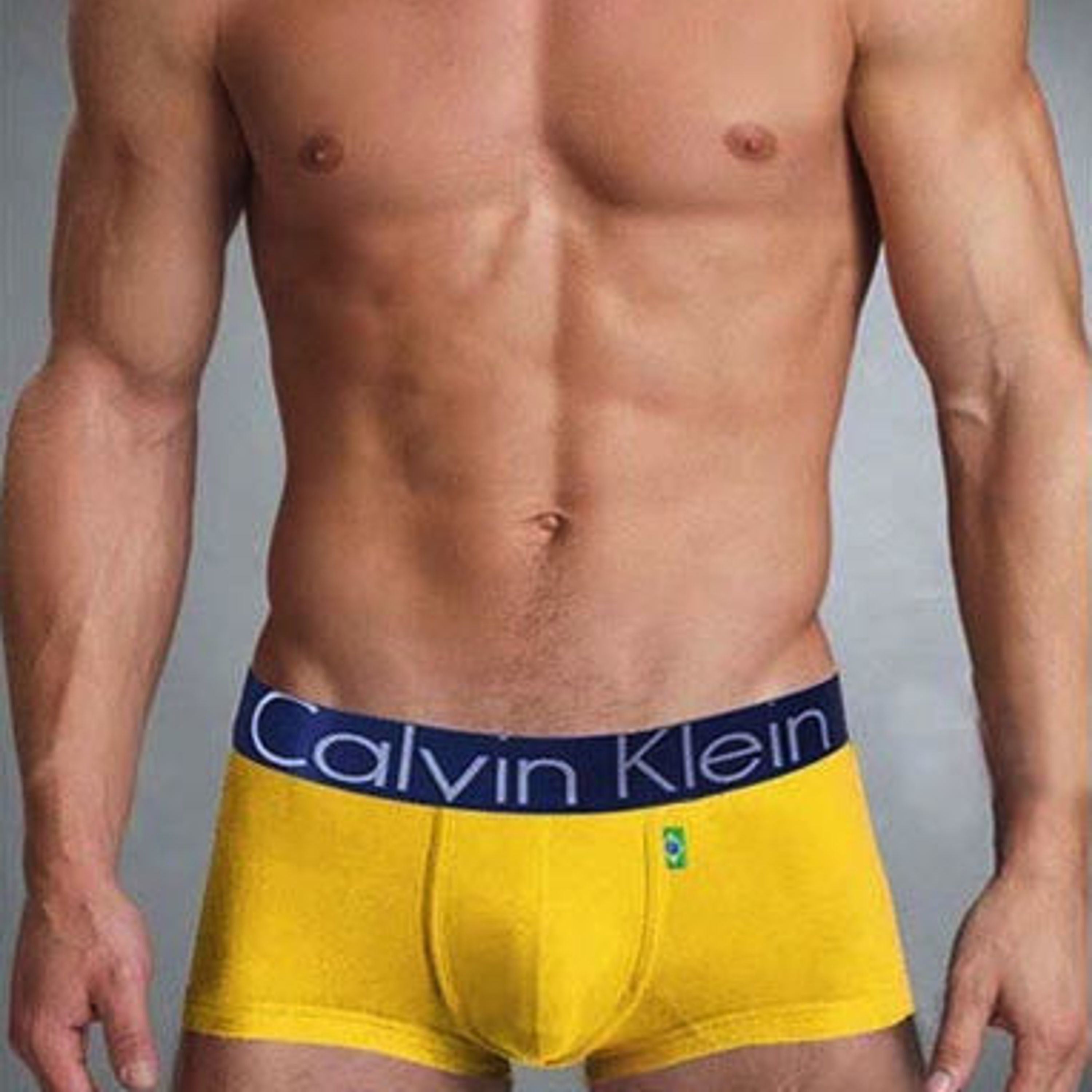  Мужские трусы боксеры желтые Calvin Klein Brazil фото 1