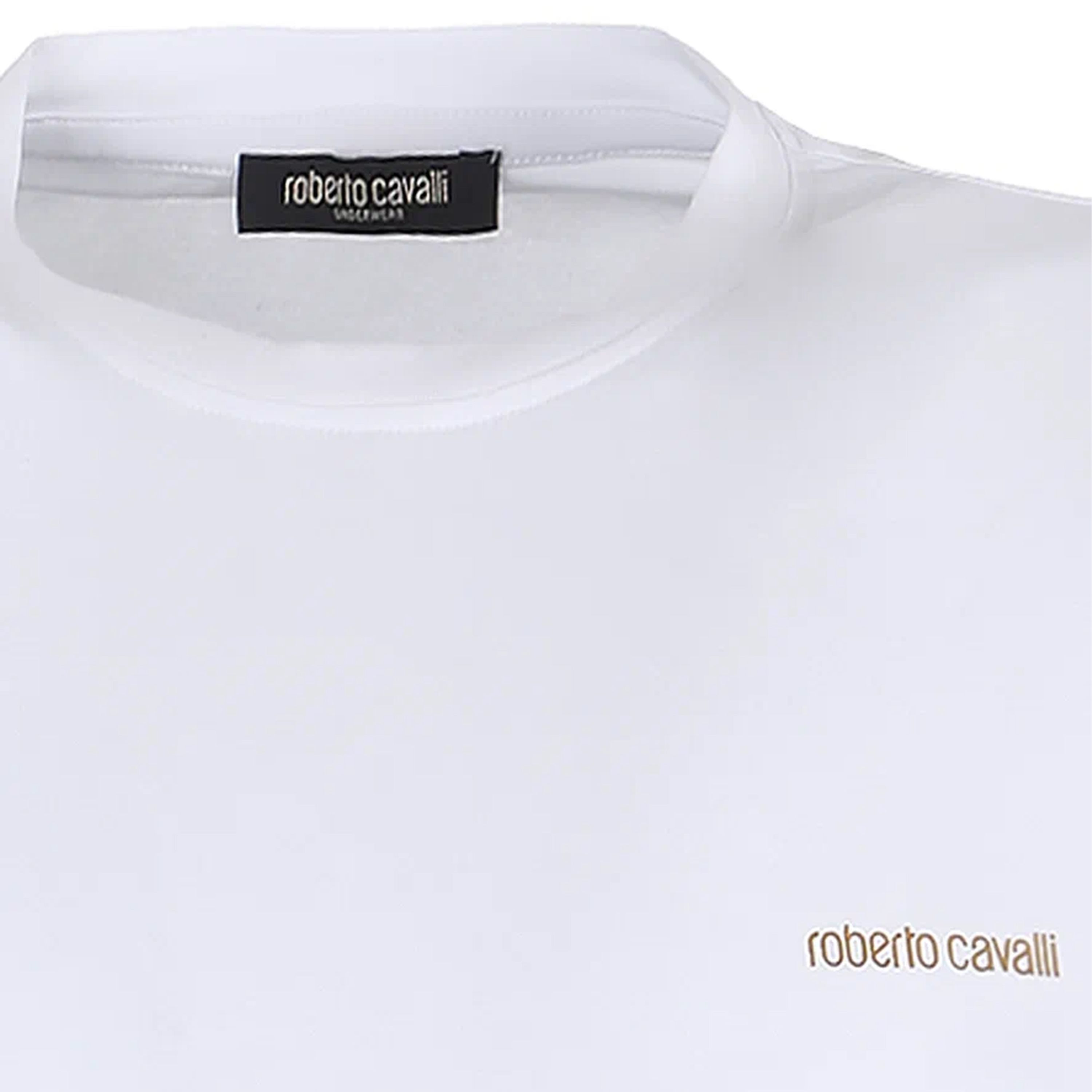 Набор мужских футболок 2в1 белые ROBERTO CAVALLI RC1UTS02BI фото 3