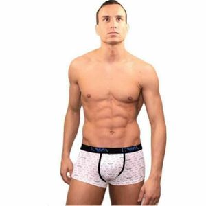 Фото Мужские трусы боксеры белые Emporio Armani