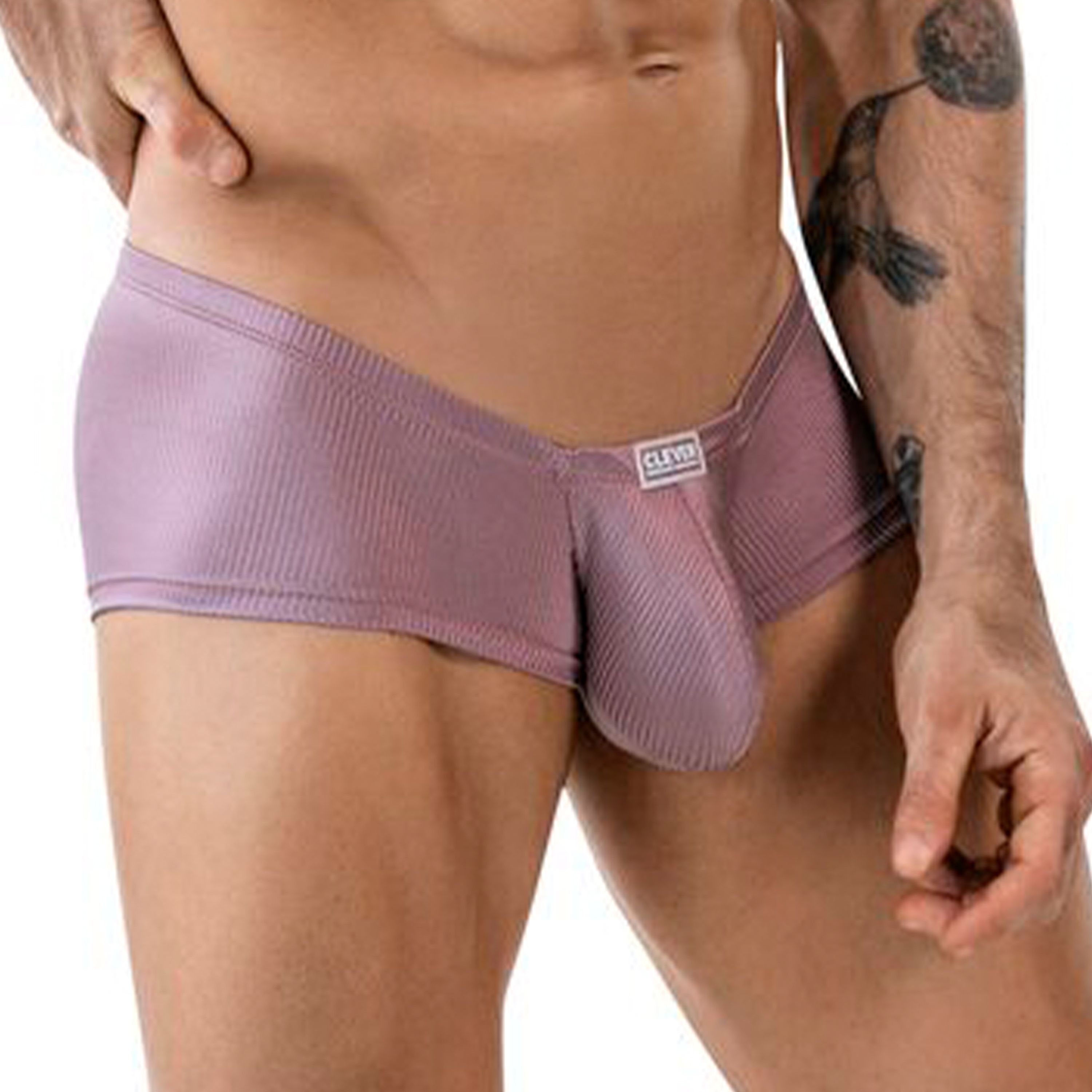 Мужские трусы хипсы коричневые Clever Moda AURA TRUNKS 184419 фото 2