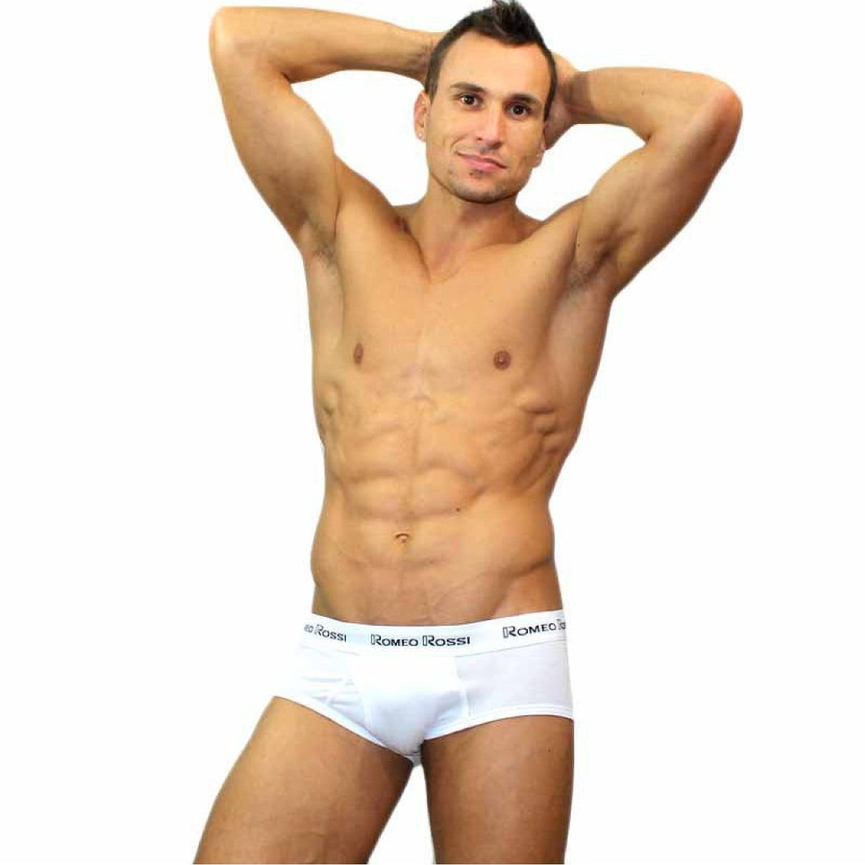 Мужские трусы брифы белые Romeo Rossi RR366-1 Brief фото 1