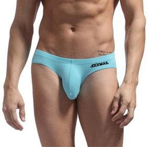 Фото Мужские трусы брифы голубые JOCKMAIL JM2025-17
