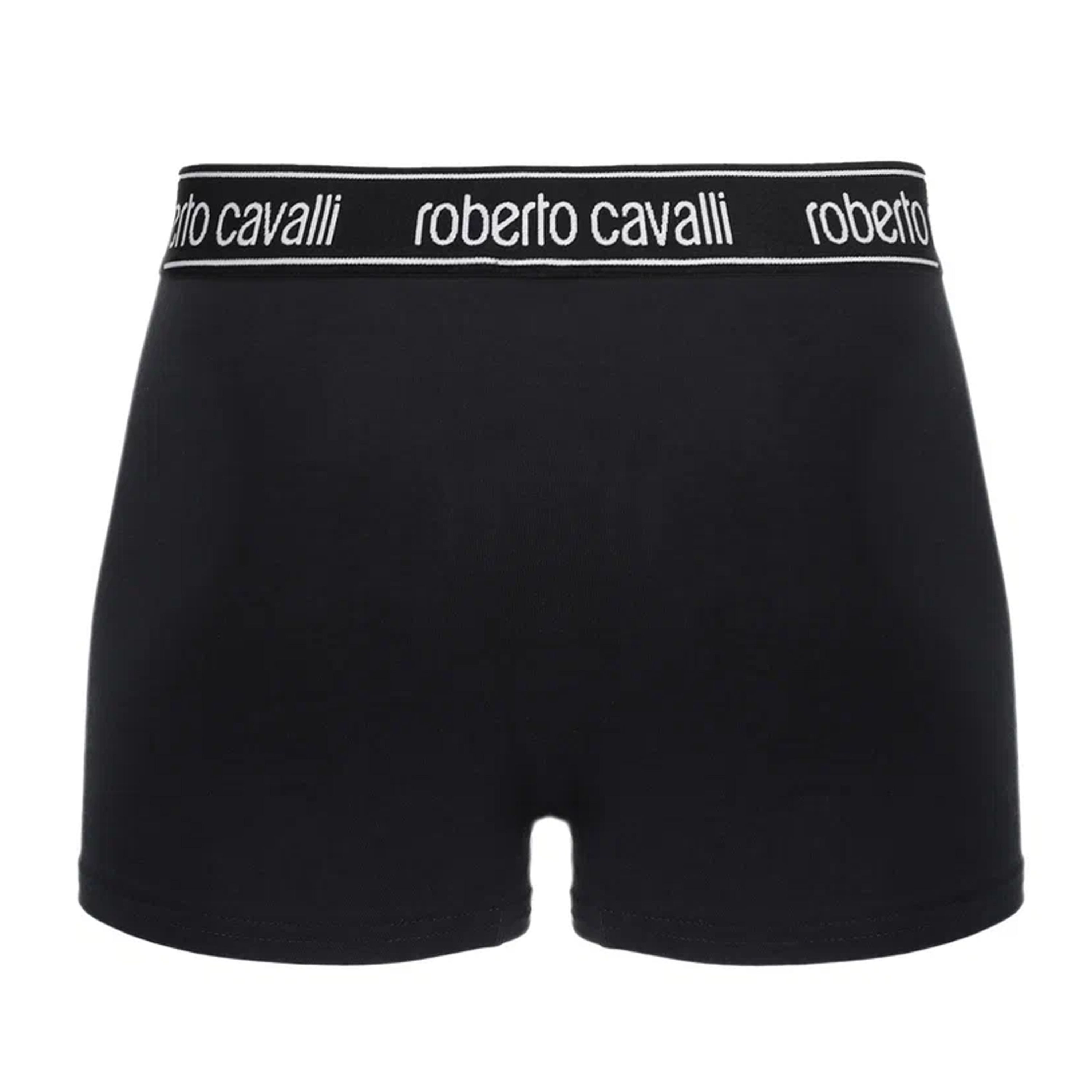 Набор мужских трусов боксеров 3в1 черные ROBERTO CAVALLI RC1UTR02TR фото 4