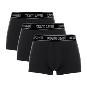 Фото Набор мужских трусов боксеров 3в1 черные ROBERTO CAVALLI RC1UTR02TR