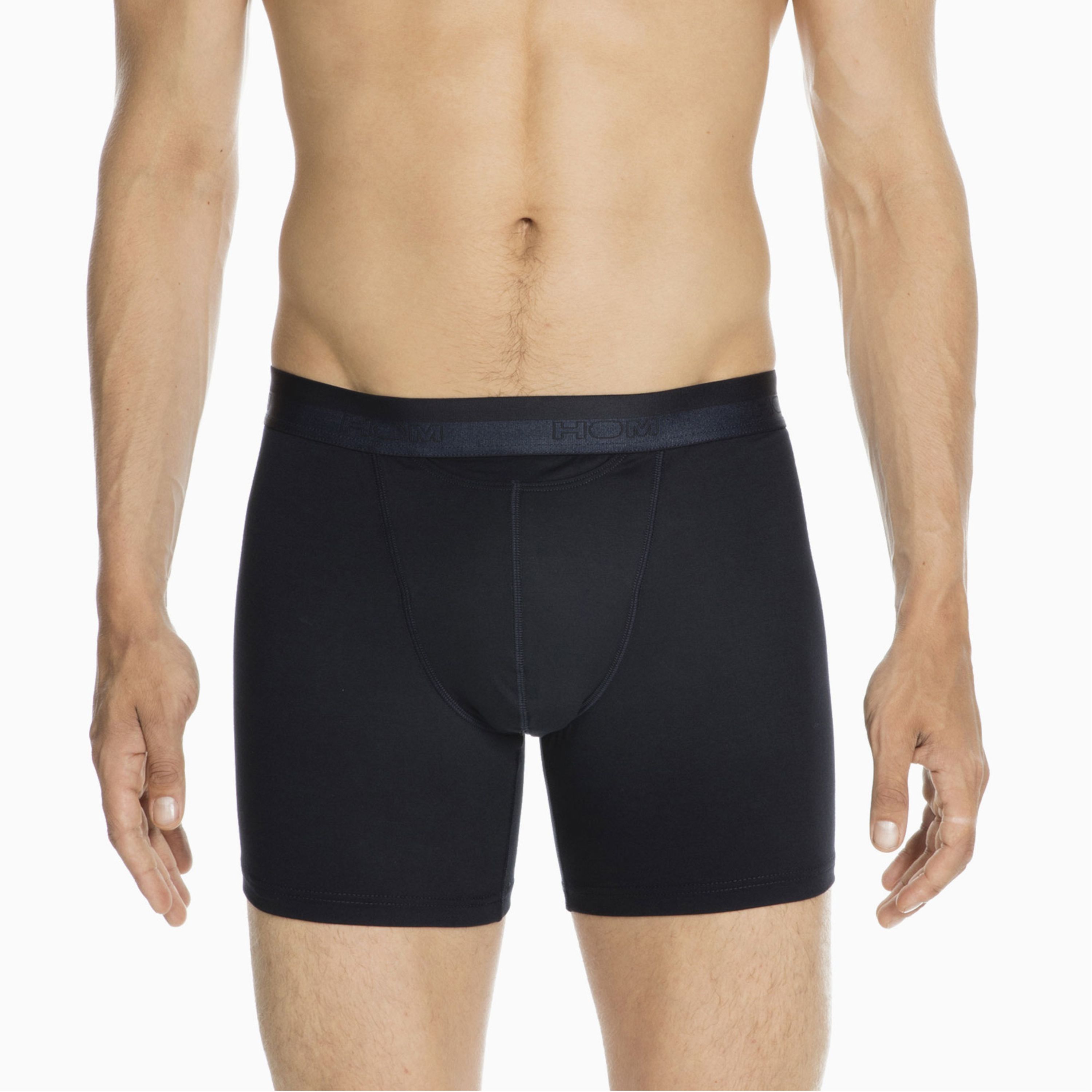 Мужские трусы боксеры удлиненные темно-синие HOM HO1 Long Boxer Briefs HO1 359519_4000RA фото 4