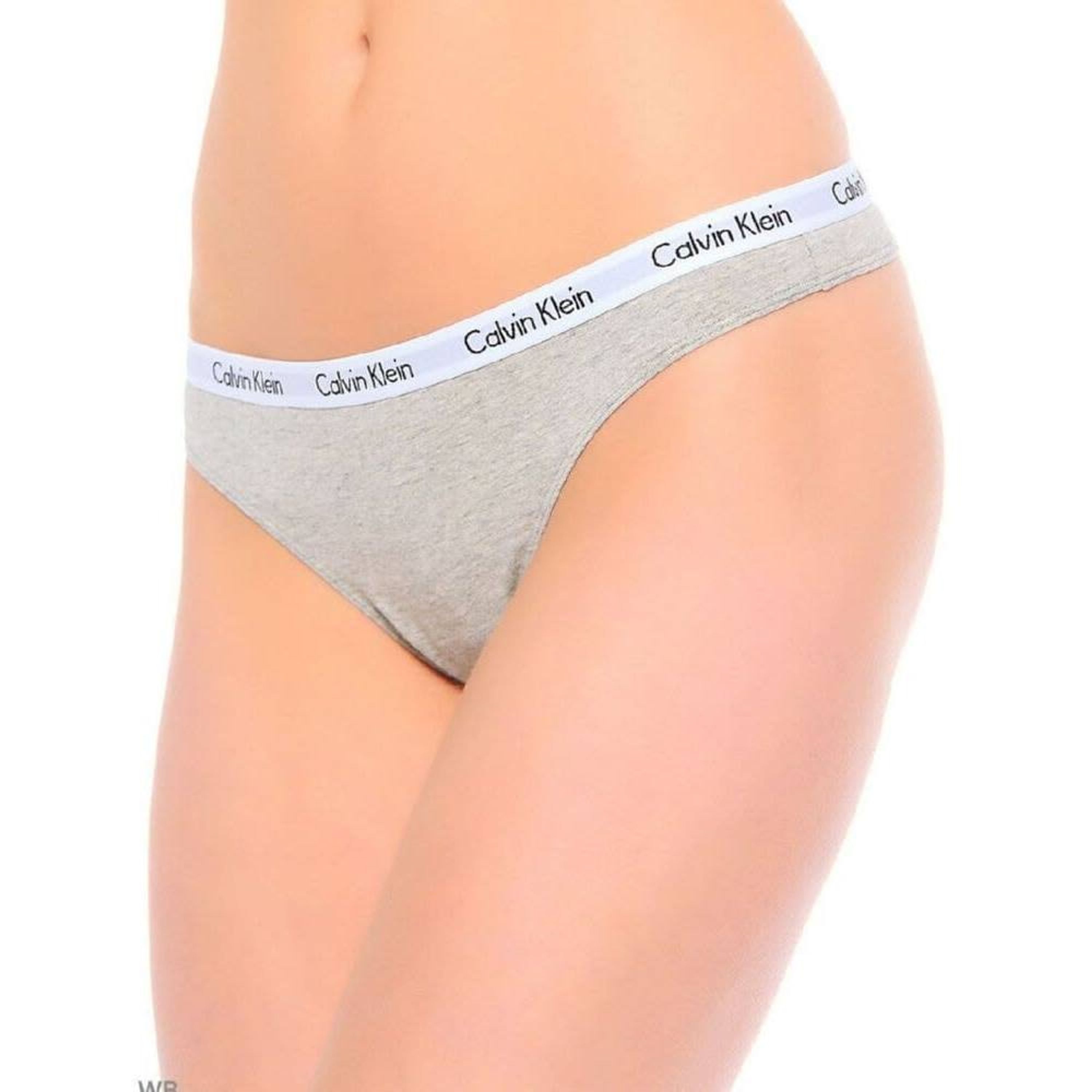 Женские трусы стринги серые Calvin Klein Women Carousel фото 1