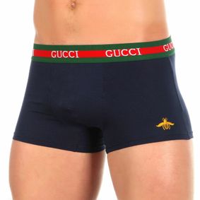 Фото Мужские трусы хипсы темно-синие Gucci Hip Boxer GG