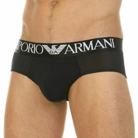Фото Мужские трусы брифы черные Emporio Armani