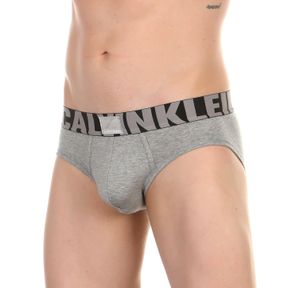 Фото Мужские трусы брифы серые меланжевые Calvin Klein