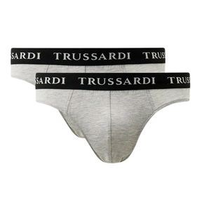 Фото Набор мужских трусов брифов 2в1 серый меланж TRUSSARDI TRU2USP02