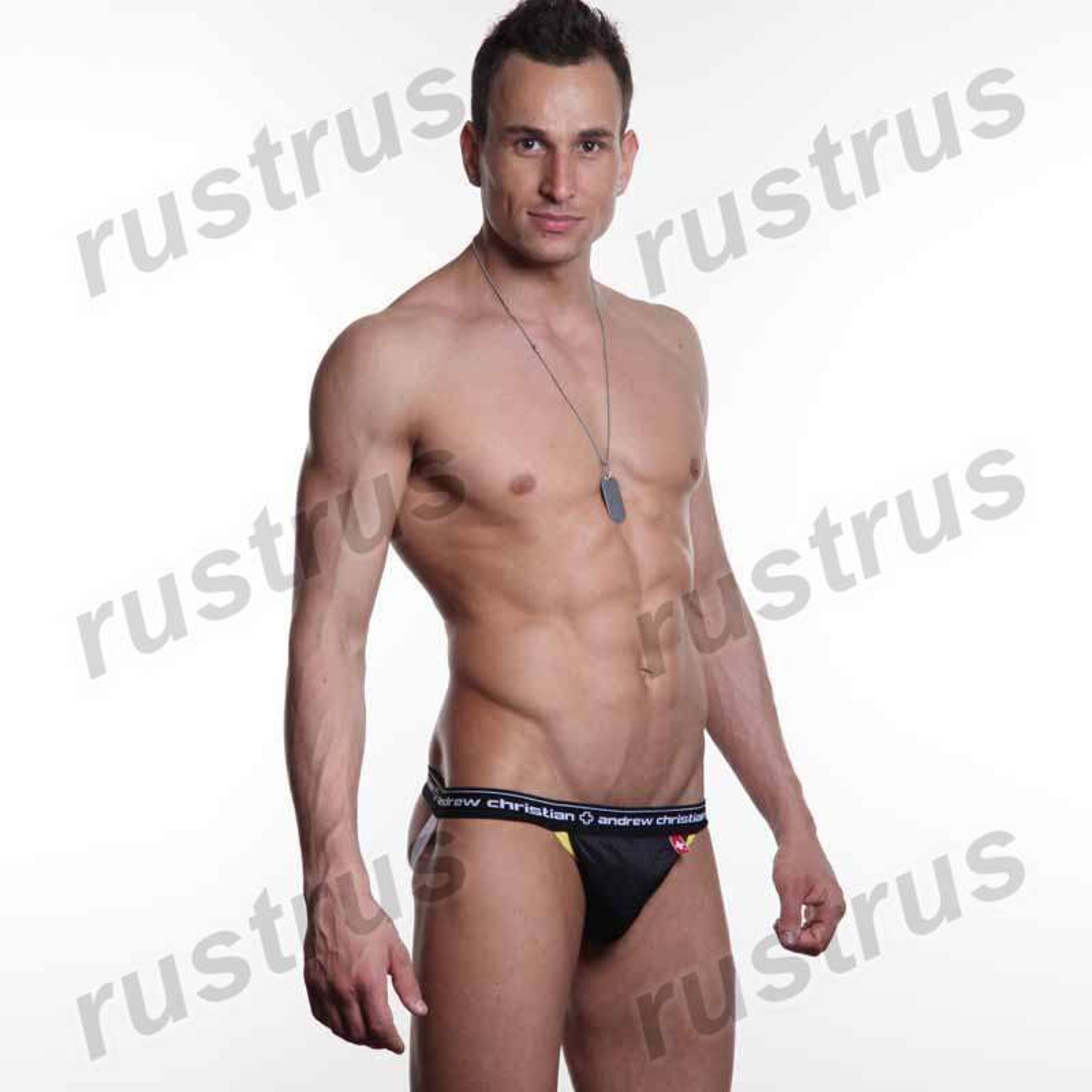 Мужские трусы джоки черные Andrew Christian  AC00081 фото 1