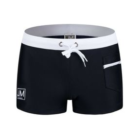 Фото Мужские плавки боксеры черные JOCKMAIL JM702-2