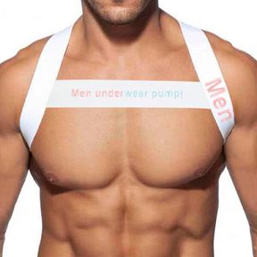 Фото Мужская портупея белая PUMP! MP9054-1