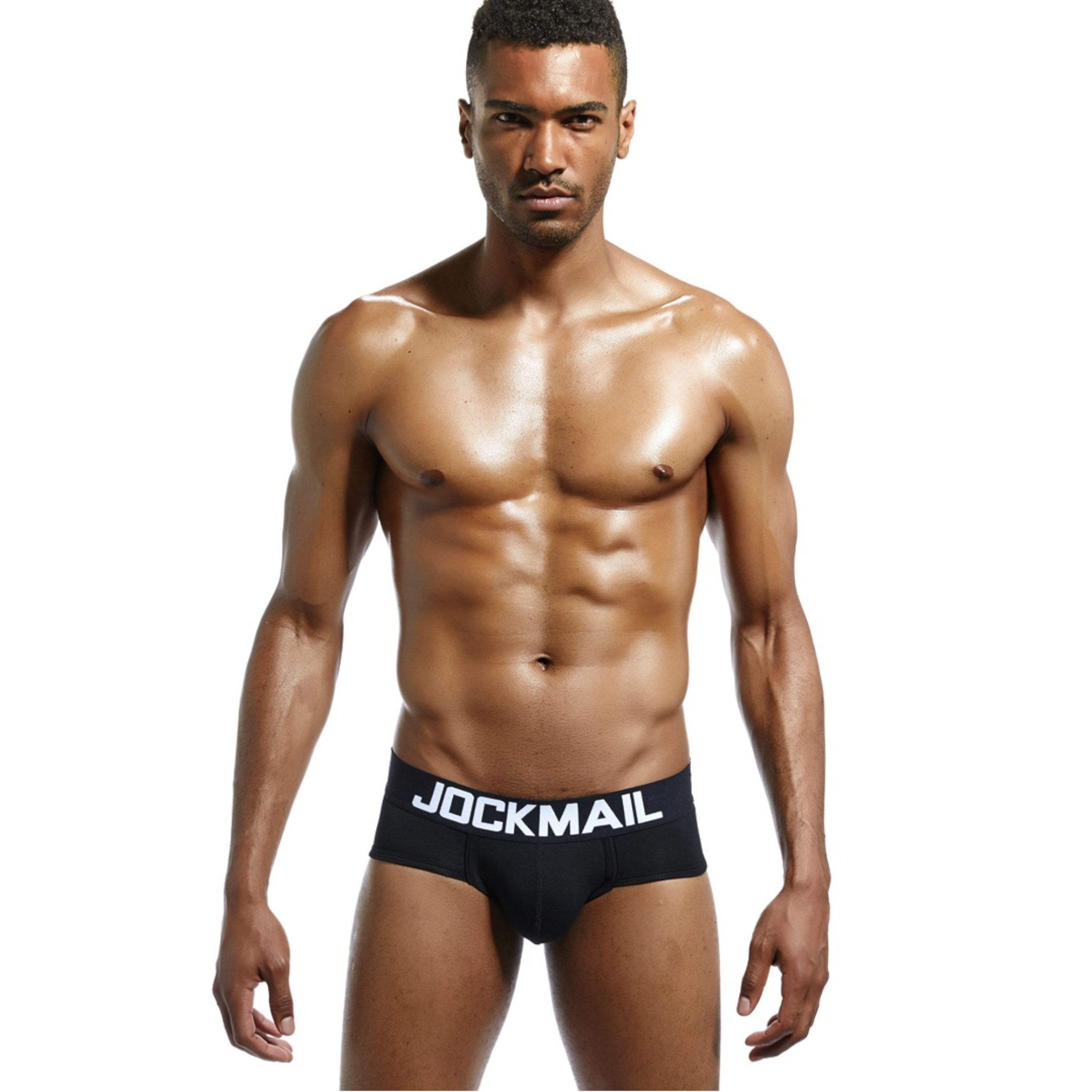 Мужские трусы брифы черные JOCKMAIL JM2023-2 фото 1