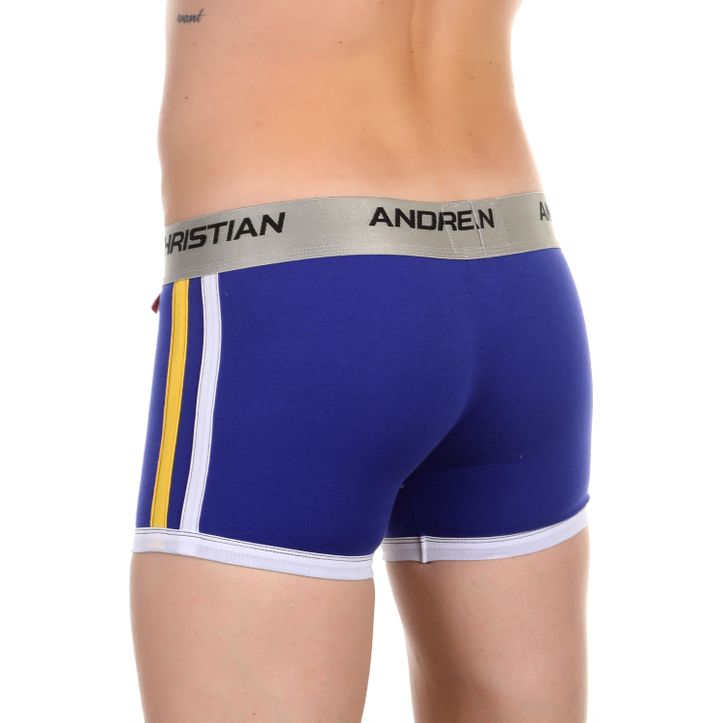  Мужские трусы боксеры  пуш-ап синие Andrew Christian Shock Jock Royal Boxer AC52 фото 2