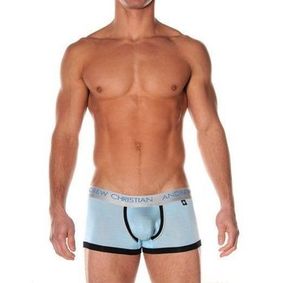 Фото Мужские трусы боксеры голубые Andrew Christian Best Blue Boxer  AC4-M117