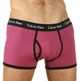 Фото Мужские трусы боксеры фиолетовые Calvin Klein 365 violet - black 