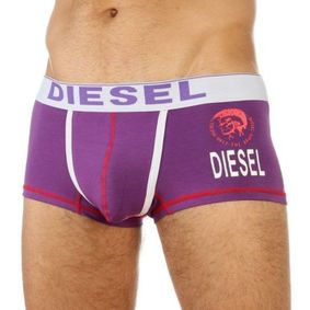 Фото Мужские трусы хипсы сиреневые с принтом Diesel