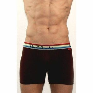 Фото Мужские трусы боксеры завышенные коричневые Paul Smith Brown