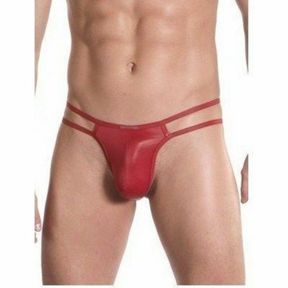 Фото Мужские трусы тонги вишневые Olaf Benz mini thong cherry
