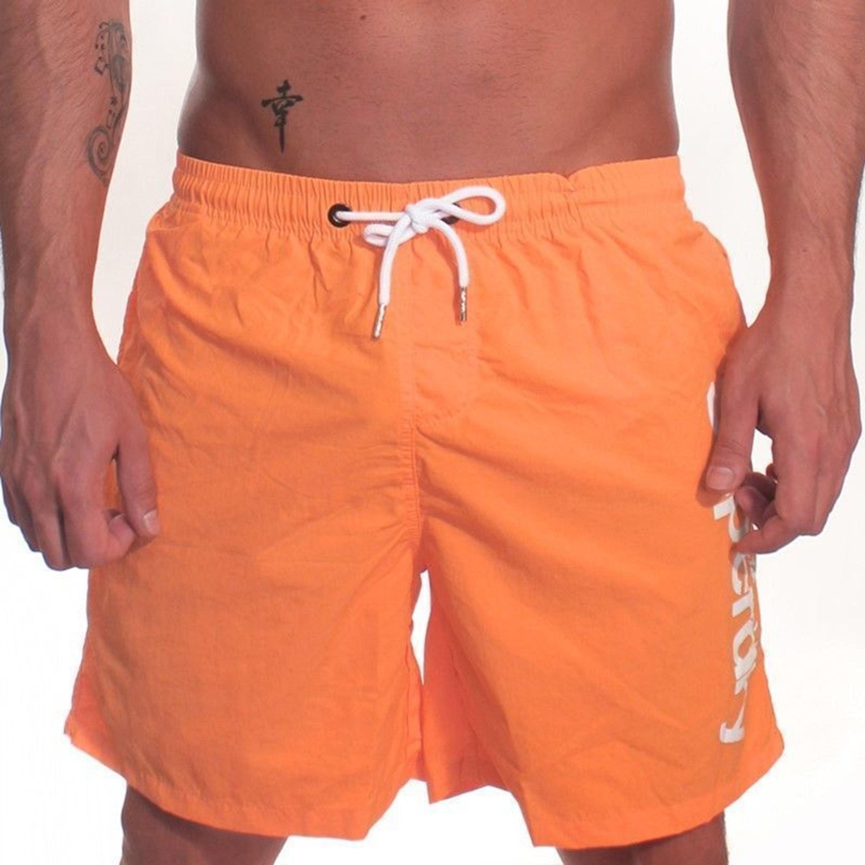 Мужские шорты пляжные оранжевые SUPERDRY 0105-2014-5 фото 2
