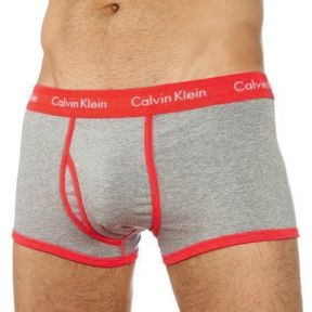Фото Мужские трусы боксеры Calvin Klein 365 Grey Red