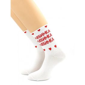 Фото Носки белые "Любимка" Hobby Line