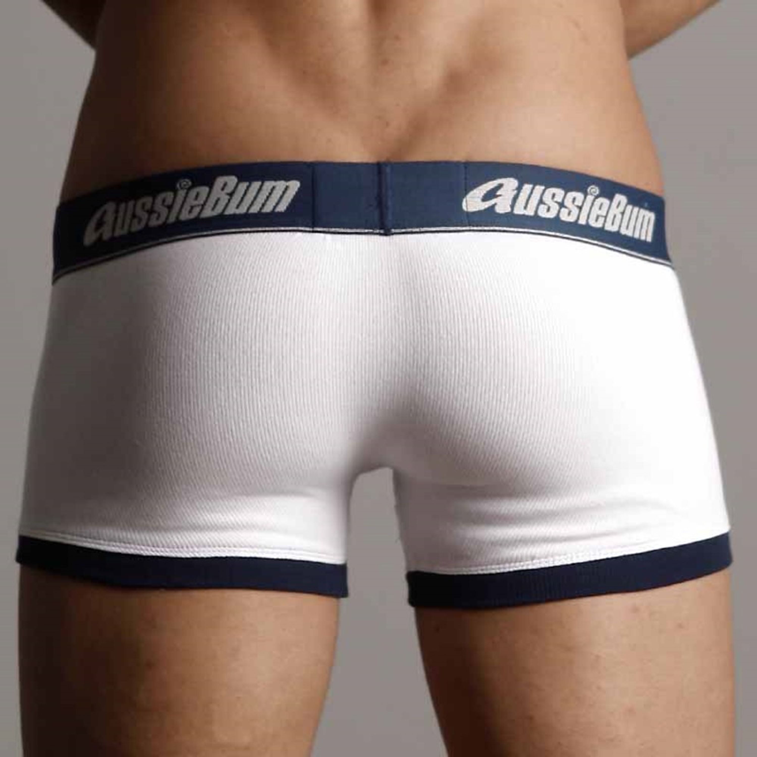 Мужские трусы боксеры белые Aussiebum aB Flex White AB00074 фото 4