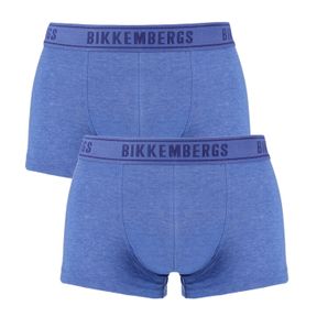 Фото Мужские трусы хипсы (синий) набор 2 в 1 Bikkembergs BKK1UTR15BI