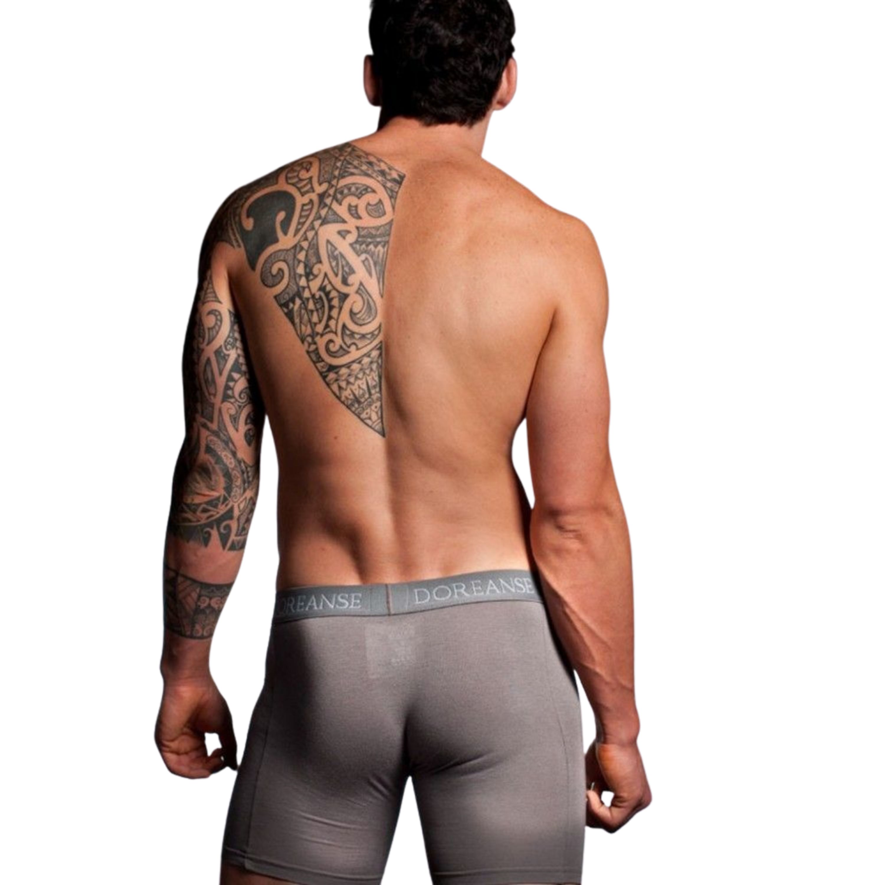 Мужские трусы боксеры plus-size серые Doreanse 1780P фото 2