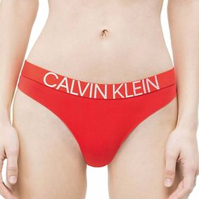 Фото Женские трусы стринги красные Calvin Klein Women Statement 1981