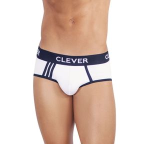 Фото Мужские трусы брифы белые Clever Moda Clever Moda PIPING BRIEF 500101