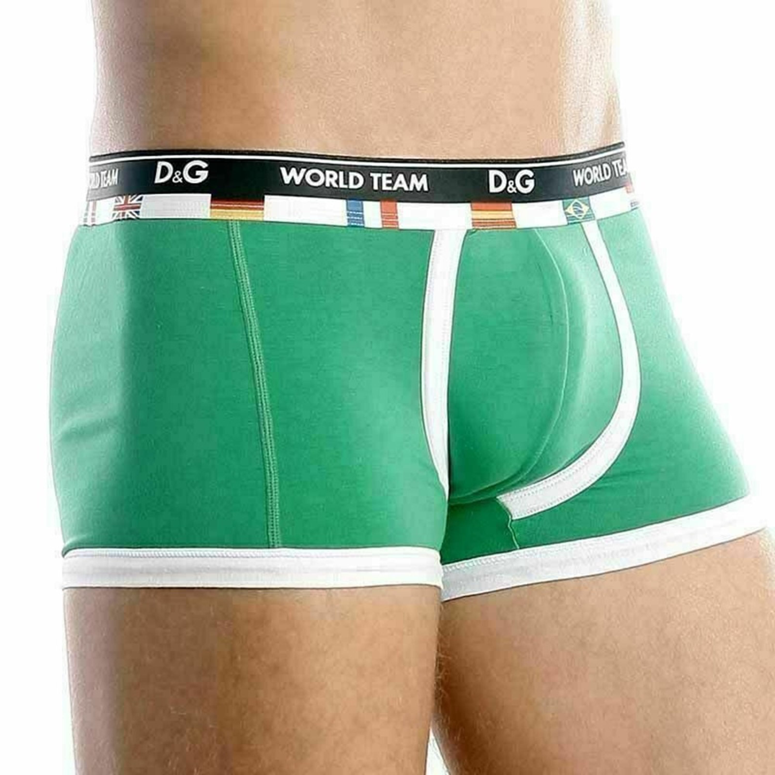 Мужские трусы боксеры зеленые D&G World Team Green фото 3