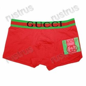 Фото Мужские трусы боксеры красные Gucci