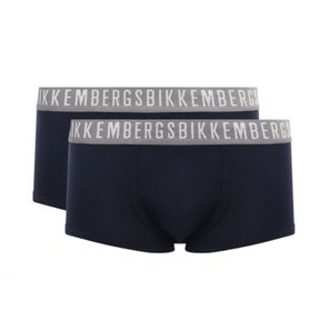 Фото Мужские трусы хипсы синие набор 2 в 1 Bikkembergs CLASSIC BKK1UTR02BI/2