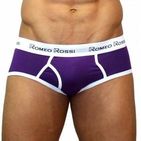 Фото Мужские трусы брифы баклажановые Romeo Rossi RR366-5 Brief