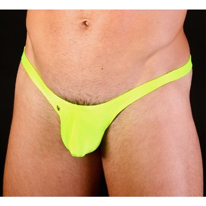 Мужские трусы бразилиана желтые Joe Snyder Light Yellow Mini Brief 