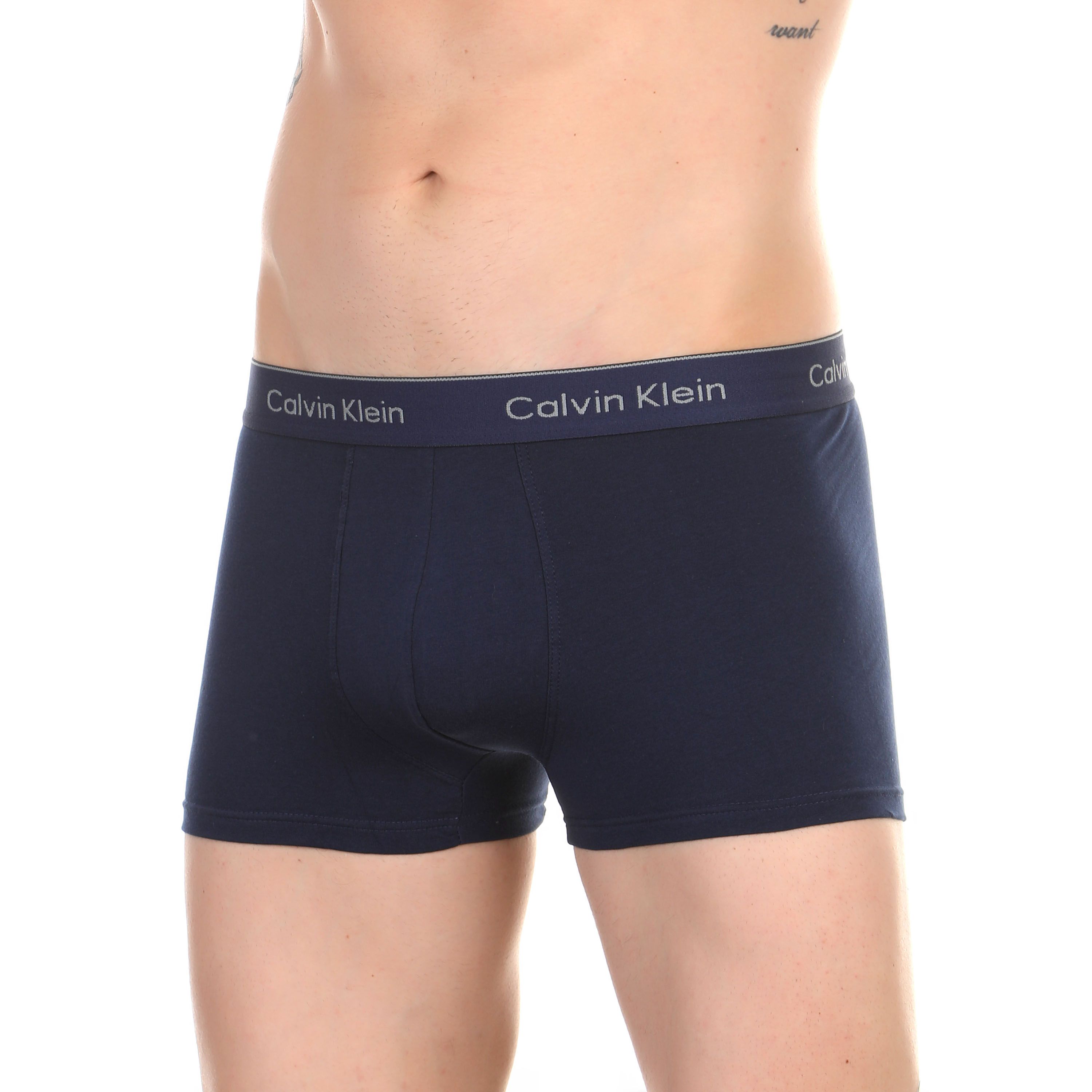 Мужские трусы боксеры темно-синие Calvin Klein фото 1
