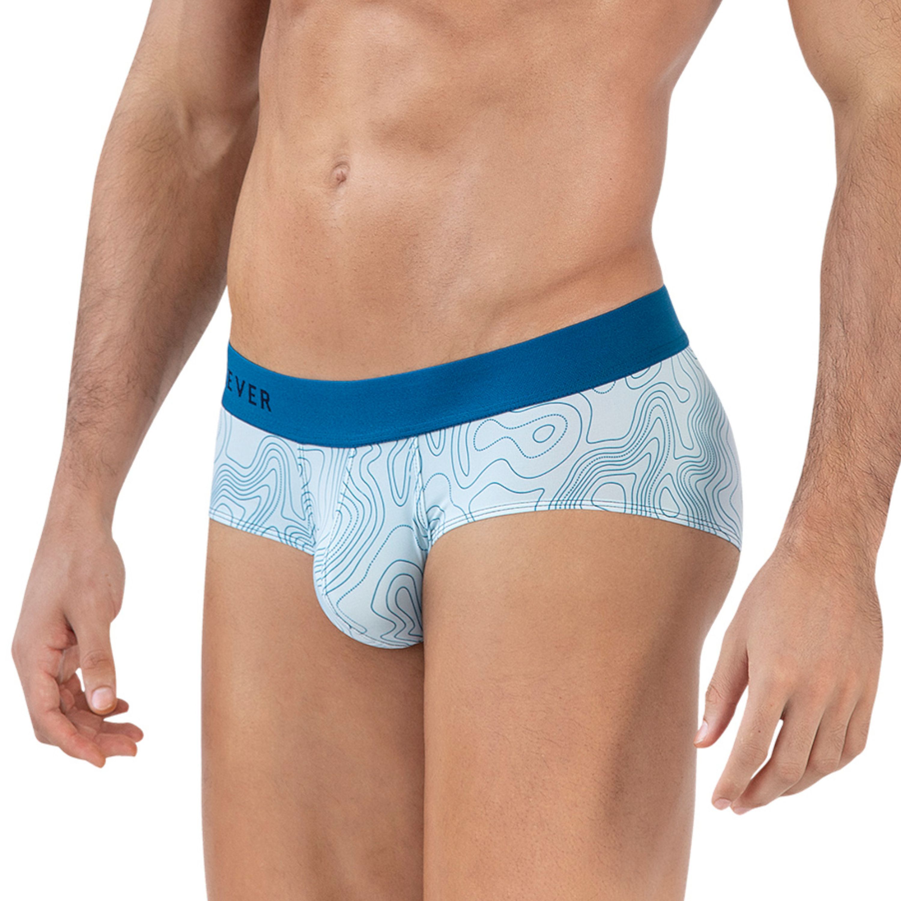 Мужские трусы брифы голубые с принтом Clever EMPHATIC CLASSIC BRIEF 164107 фото 2