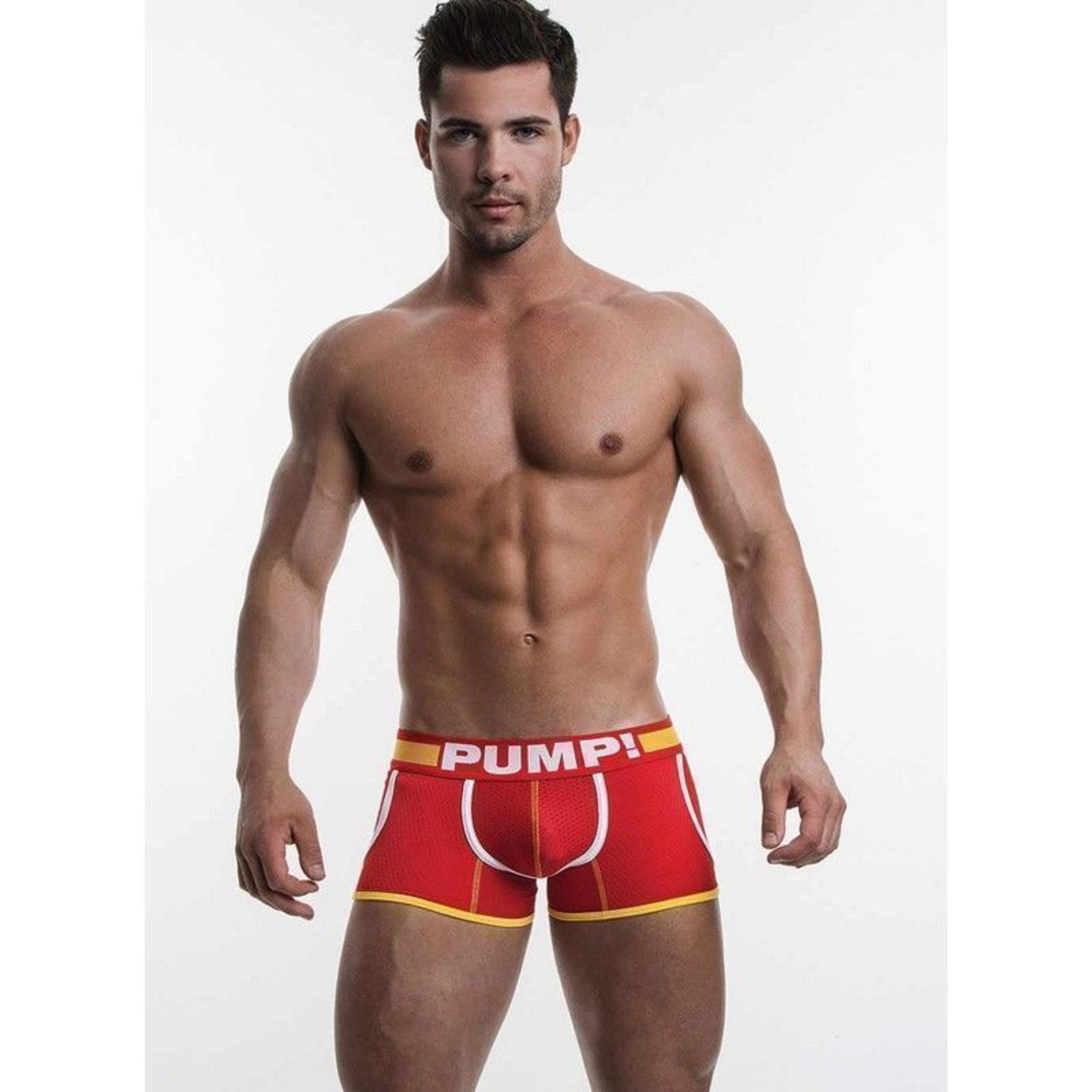 Мужские трусы боксеры красные c карманами Pump Red Boxer H114-8 фото 1