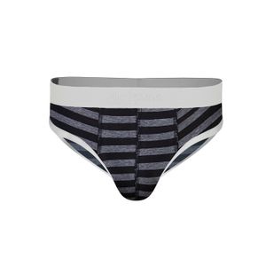 Фото Мужские трусы брифы серые в полоску DARKZONE DZN6134