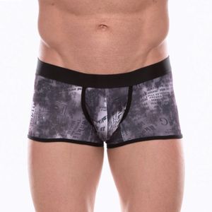 Фото Мужские трусы боксеры темно-серые с принтом Don Moris DM072207