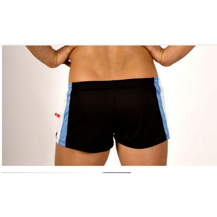 Мужские шорты пляжные черного цвета с полосками AussieBum Shorts Black фото 2