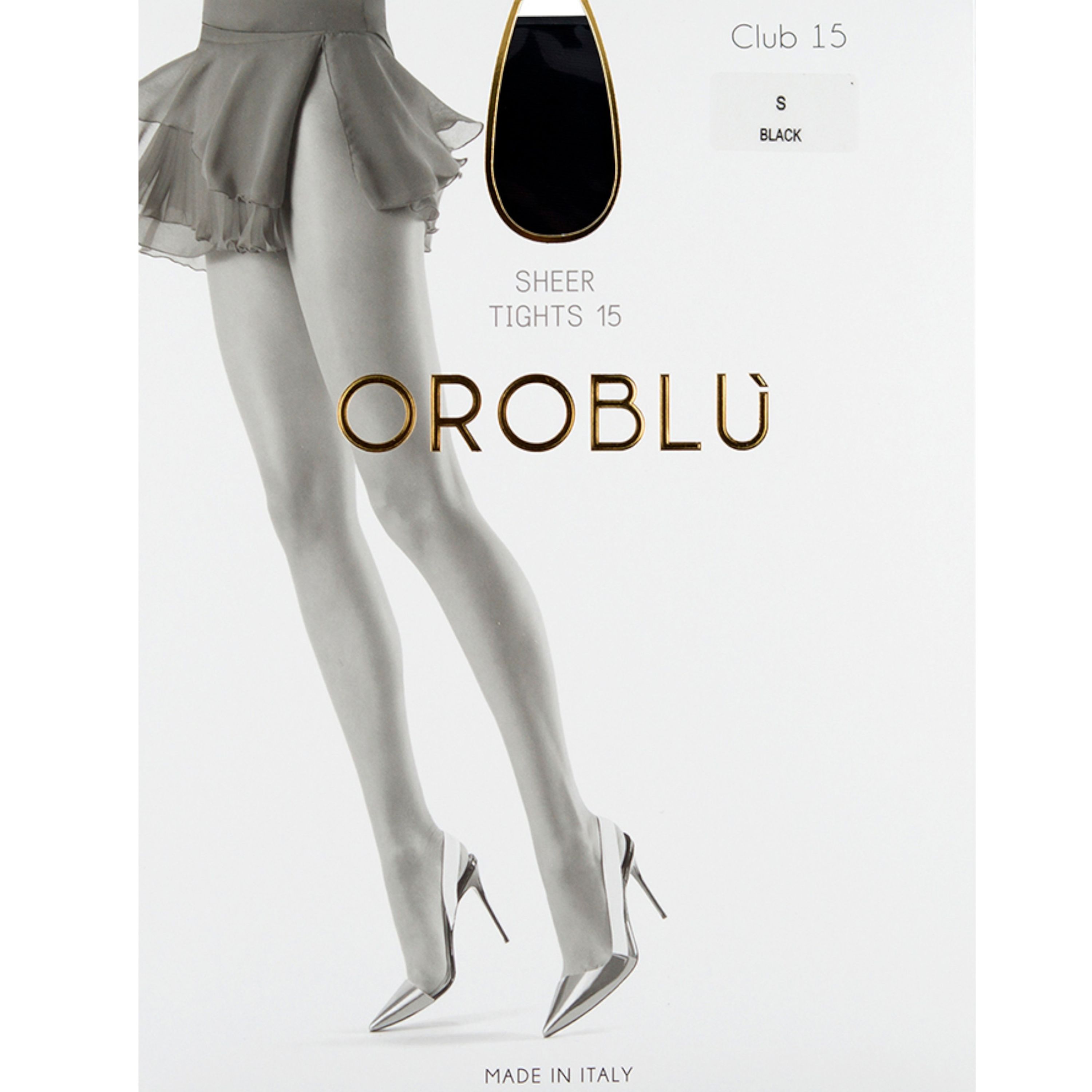 Женские колготки черные OROBLU Club, 15 ден Daily VOBC01010 фото 2