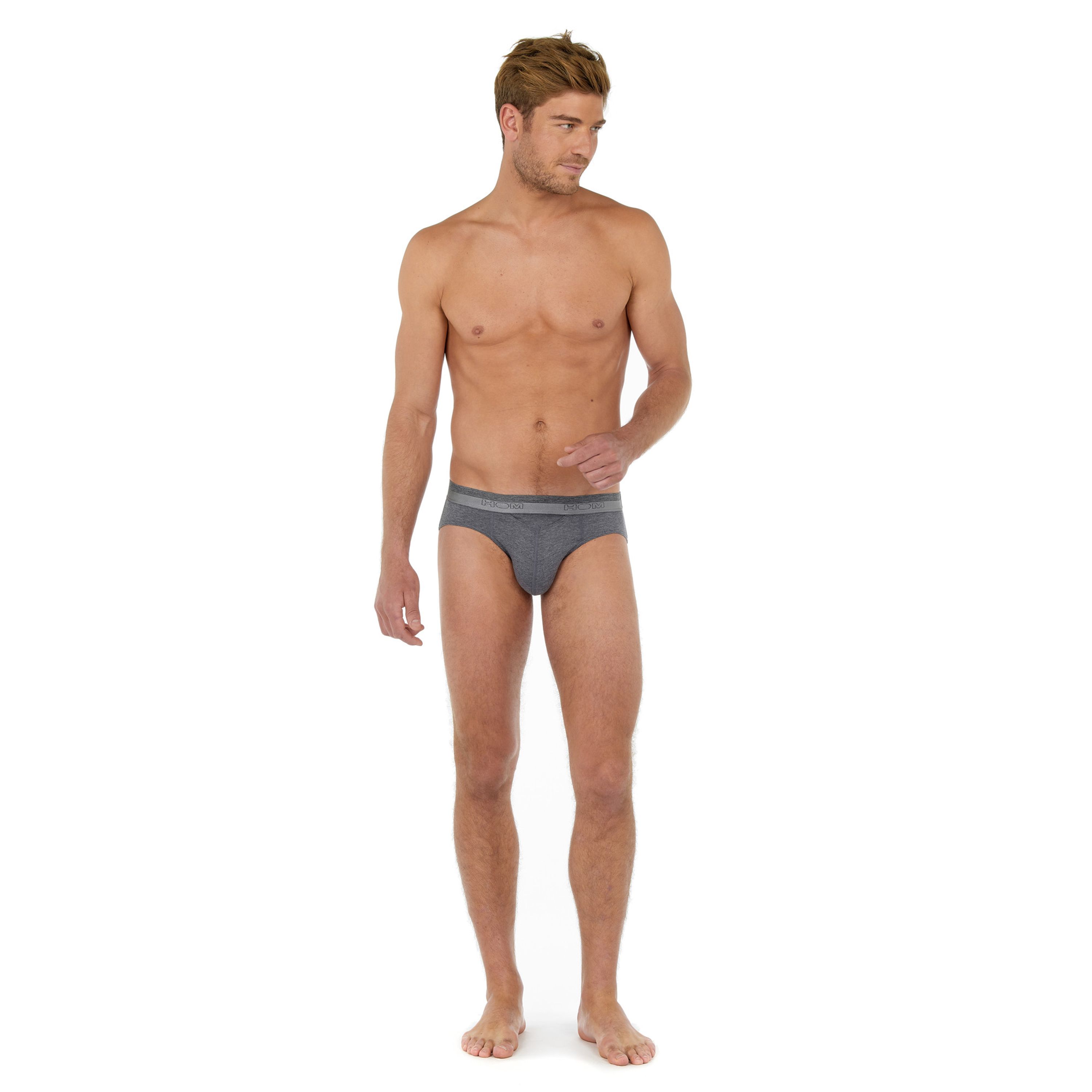 Мужские трусы брифы серые HOM HO1 Mini Briefs HO1 359521_4000ZU фото 1