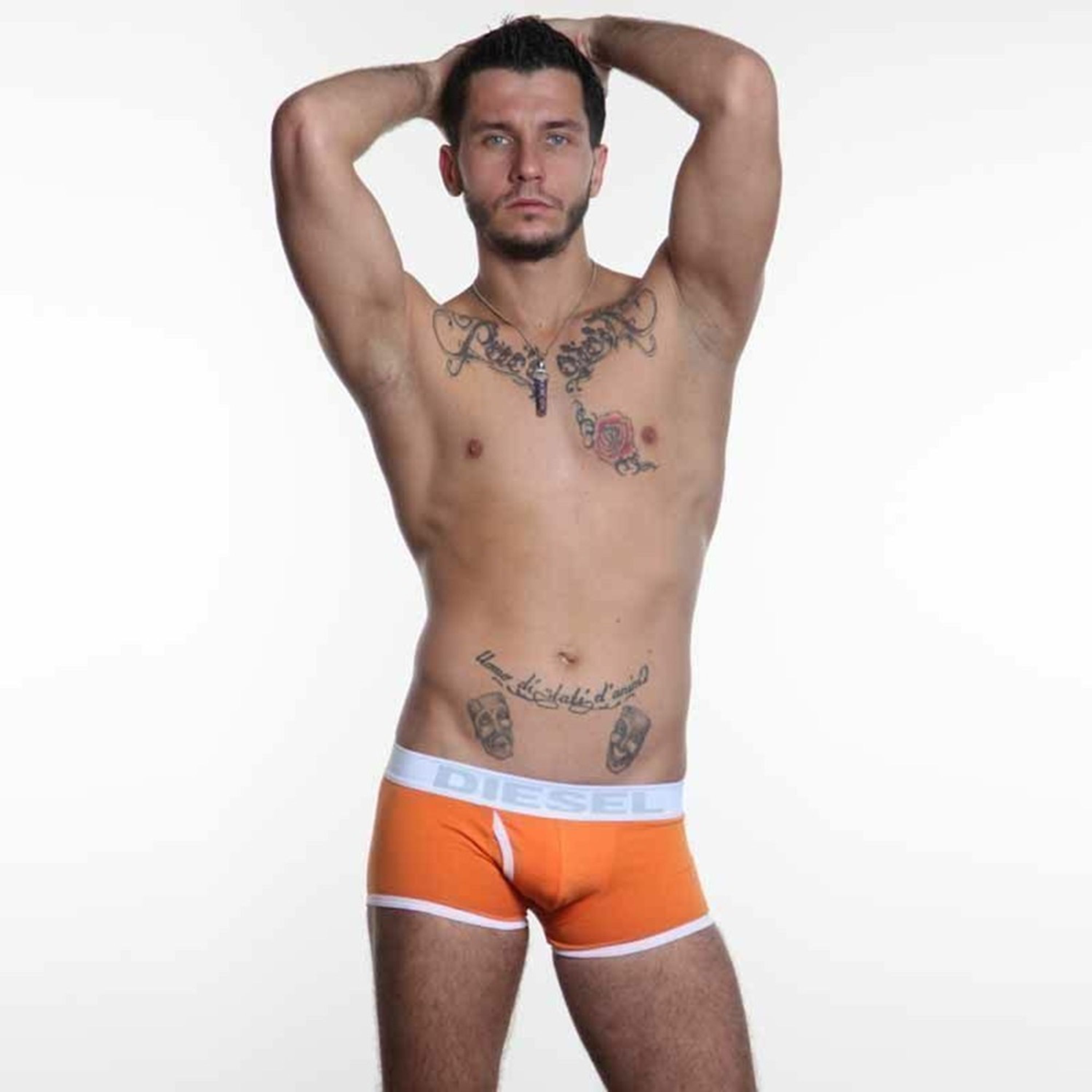Мужские трусы боксеры оранжевые Diesel Orange Boxer фото 1