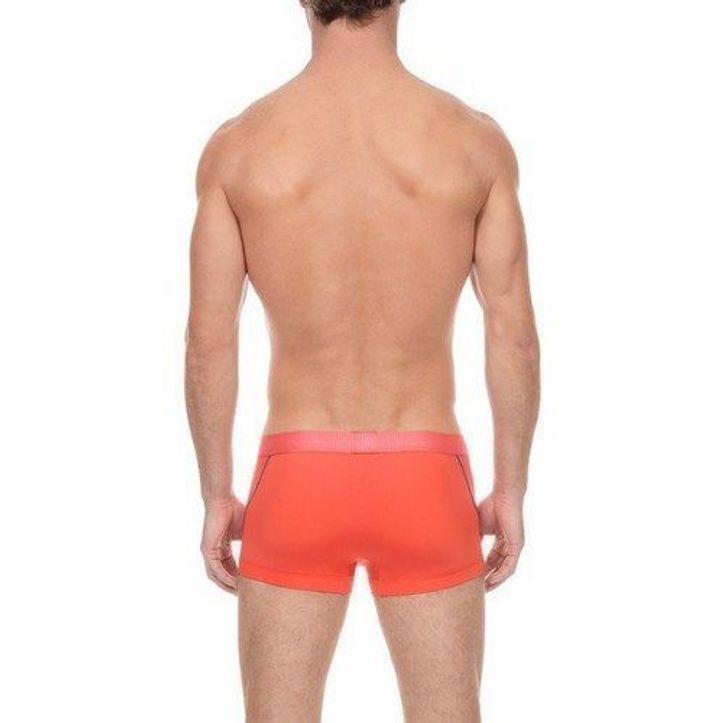 Мужские трусы боксеры оранжевые 2xist oblique stripes Boxer ORANGE фото 2
